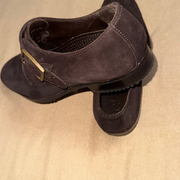 MENS BROWN COLE HAAN NIKE AIR BUCKLE SHOES SIZE 12M GREAT SHAPE GENTLY WORN - Picture 2 of 6